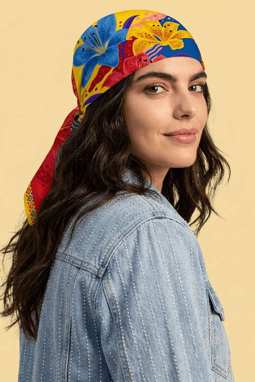 PAÑOLETA MUJER SATIN ORGULLO TRICOLOR