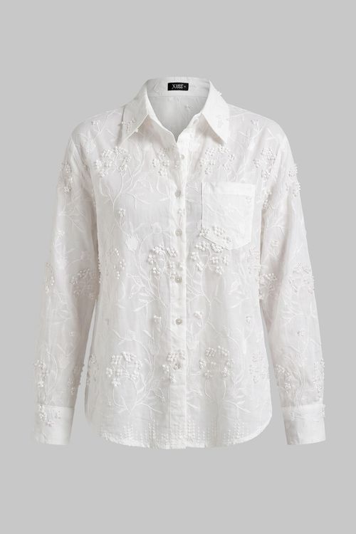 CAMISA MUJER BORDADO FLORAL