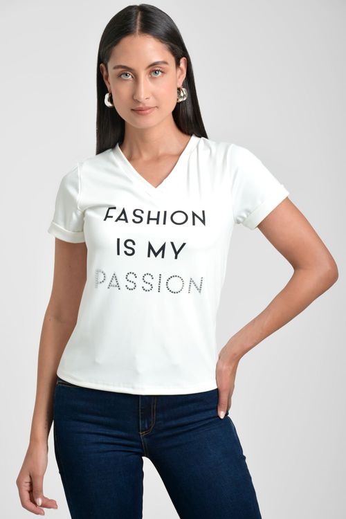 CAMISETA MUJER ESCOTE V